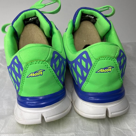 Women's Avia Burst Blue Green Low Top Lace Up Running Shoes WMAI1400001 Size 10 - Picture 4 of 9